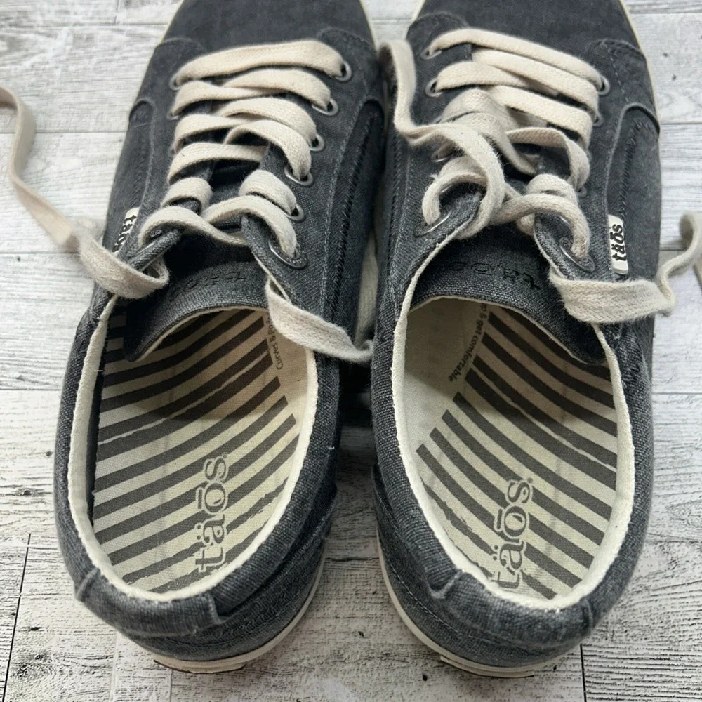 TAOS Star Canvas Sneakers Casual Comfort Lace-Up Fashion Shoes Gray‎ US 9